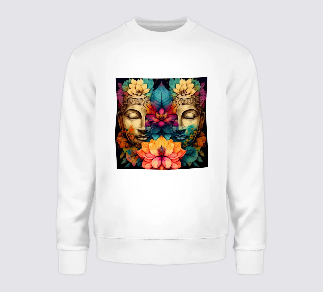 Buddha ad acquerello felpa da Chromatic Fusion Studio