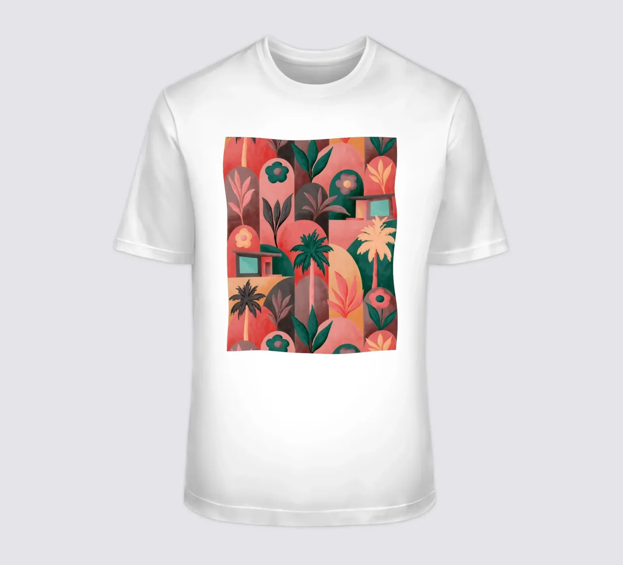 Mid Mod In Palm Springs Sunrise t-shirt da designdn