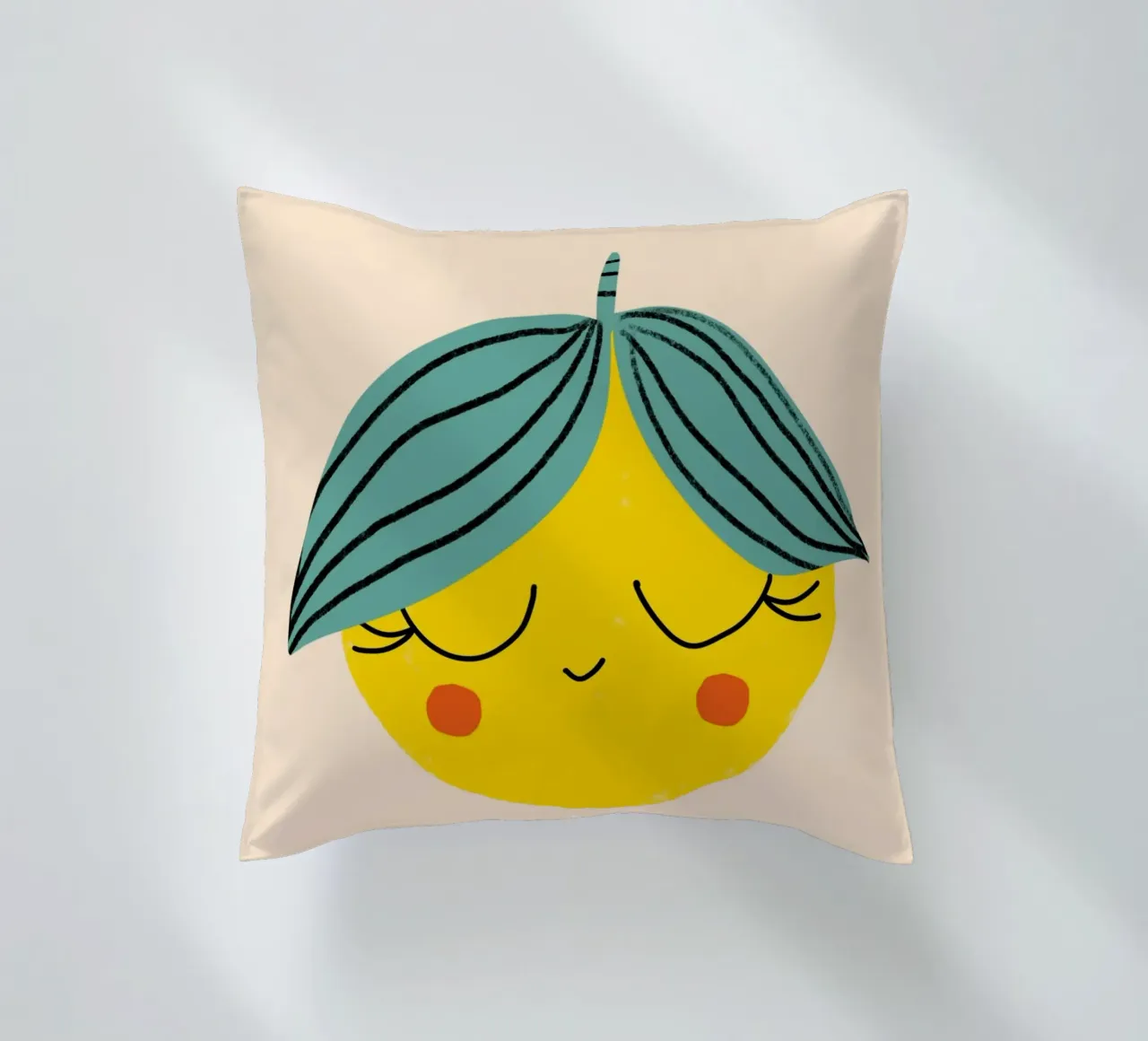 Amico limone - Arte della frutta cuscino da susanacosta