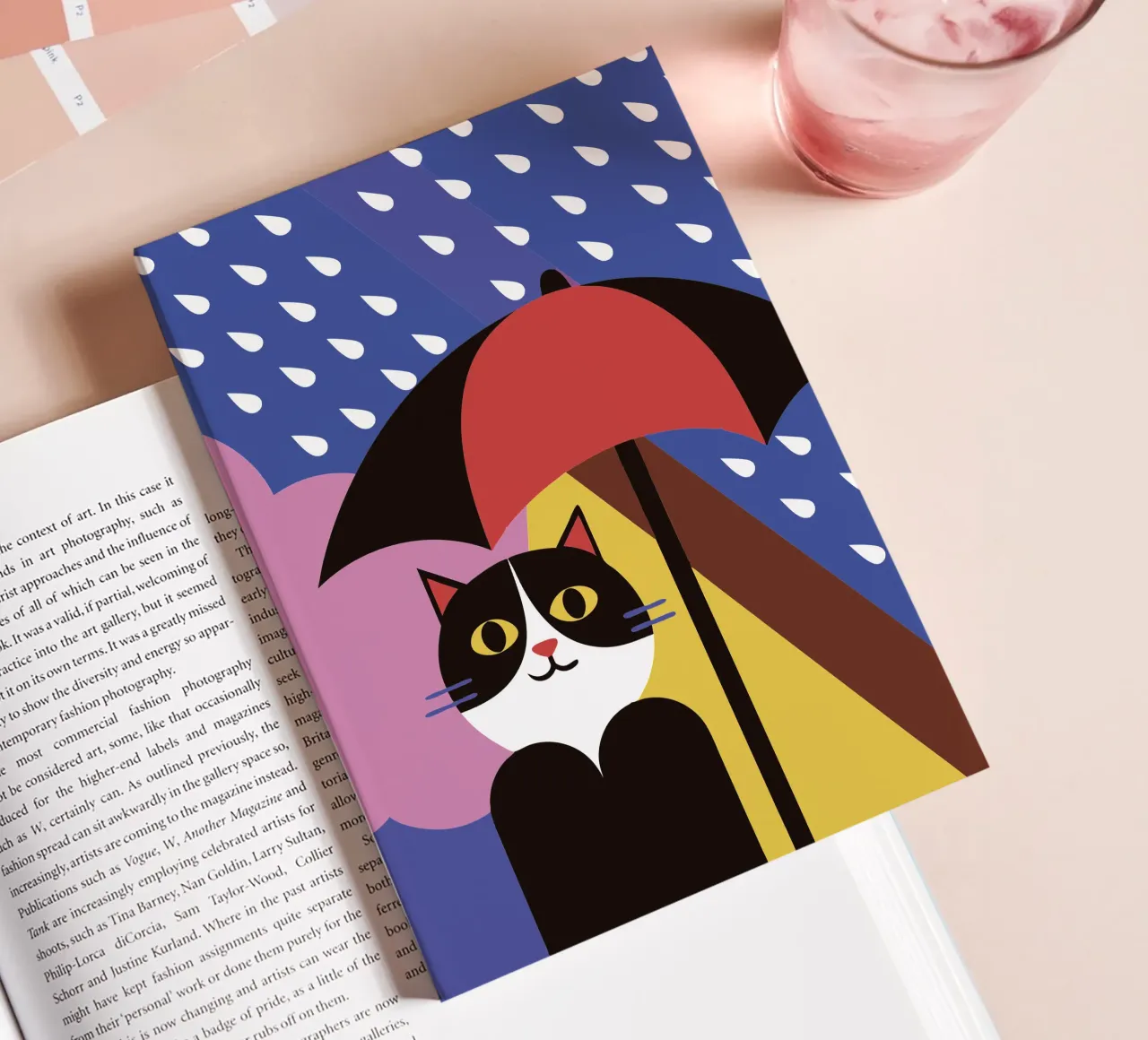 Cats Using Umbrellas When It Rains notebook by LOOK DIFFERENT