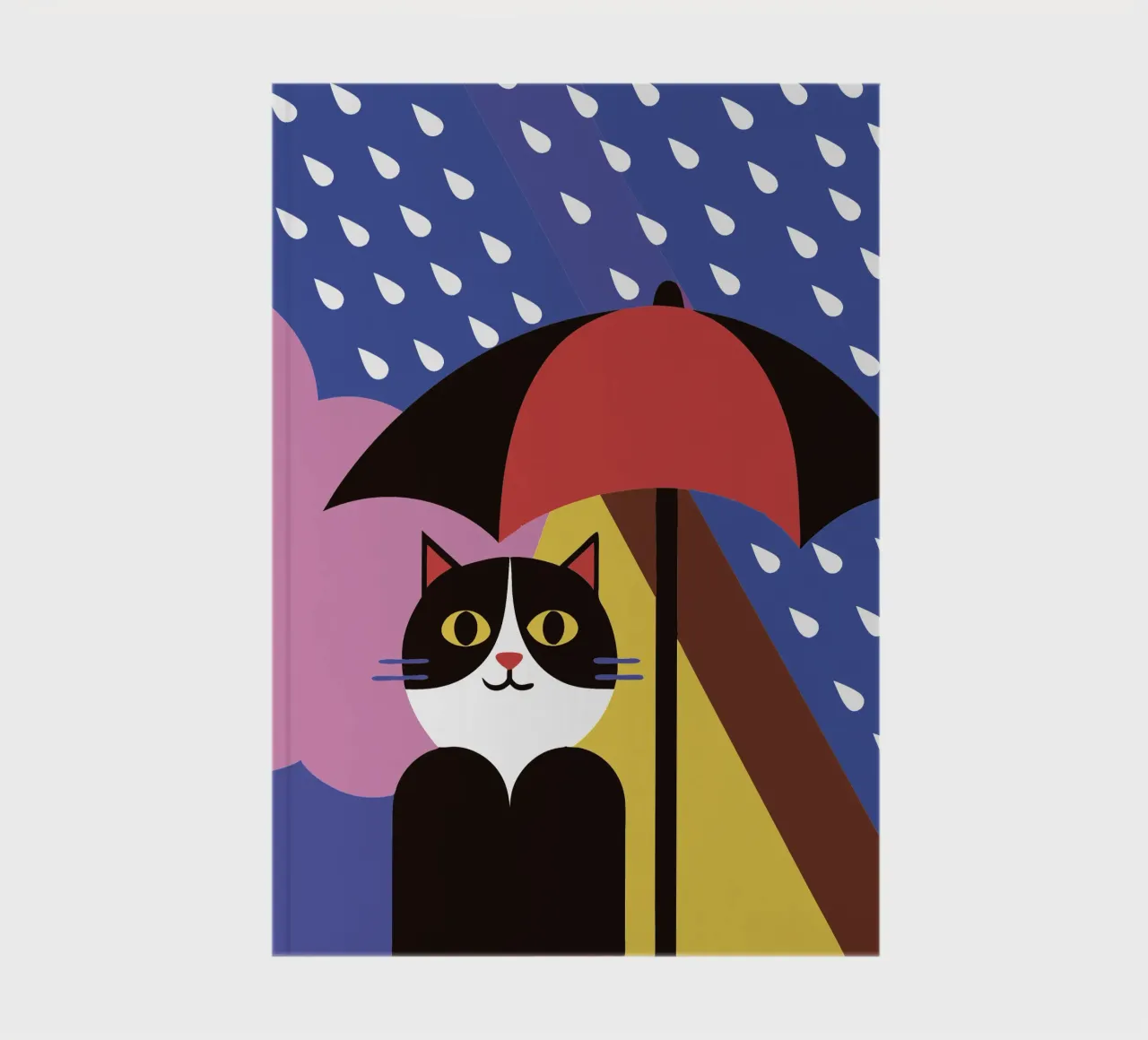 Cats Using Umbrellas When It Rains notebook by LOOK DIFFERENT
