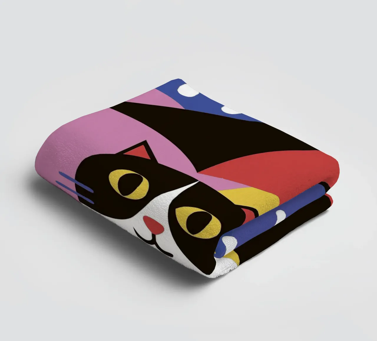 Cats Using Umbrellas When It Rains towel by LOOK DIFFERENT