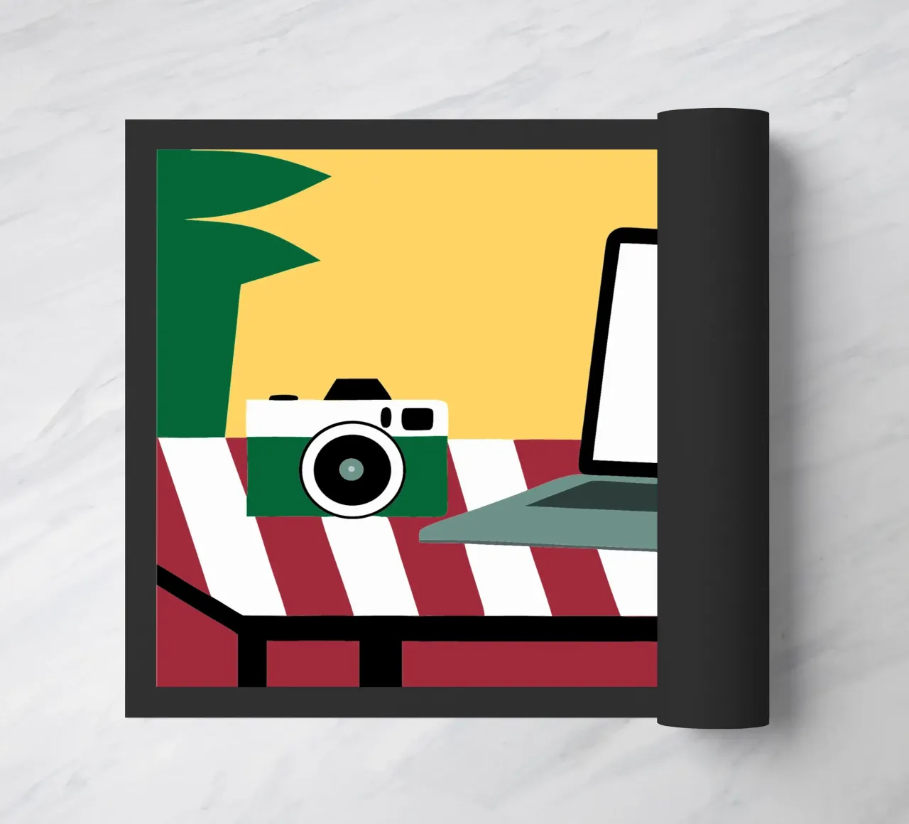 Fotocamera e computer portatile zerbino da LOOK DIFFERENT