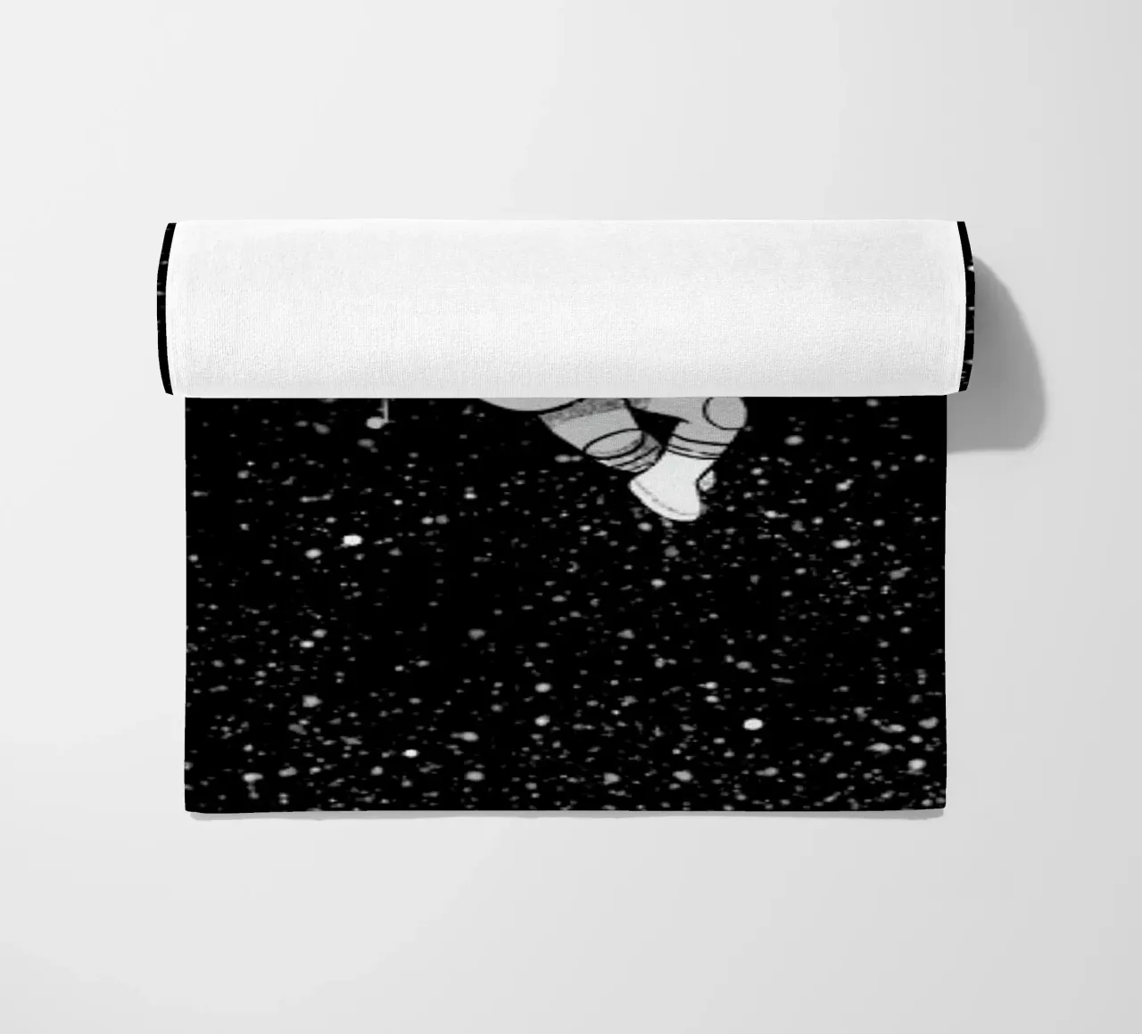 Gravity Music Guitar Astronaut beach towel by Tobe Fonseca