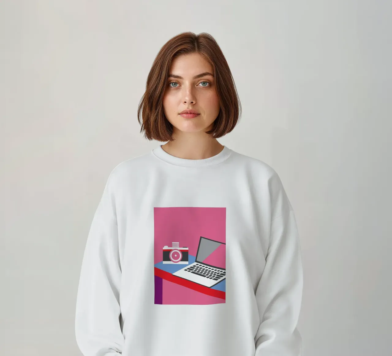 Fotocamera e computer portatile felpa da LOOK DIFFERENT