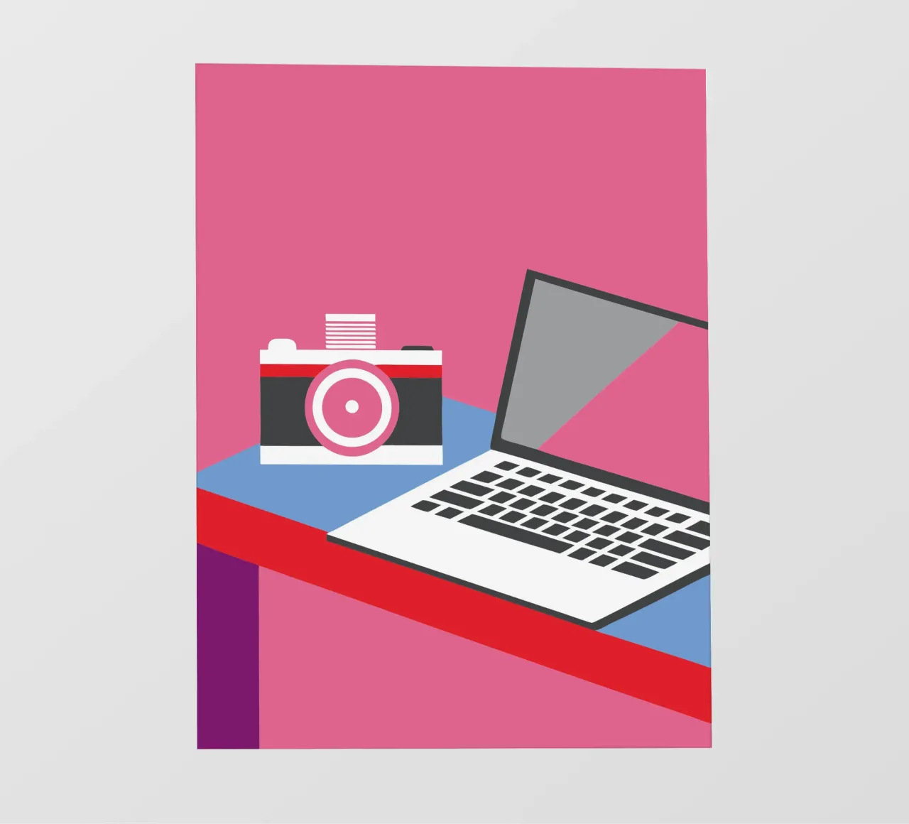 Fotocamera e computer portatile pellicola backlit da LOOK DIFFERENT