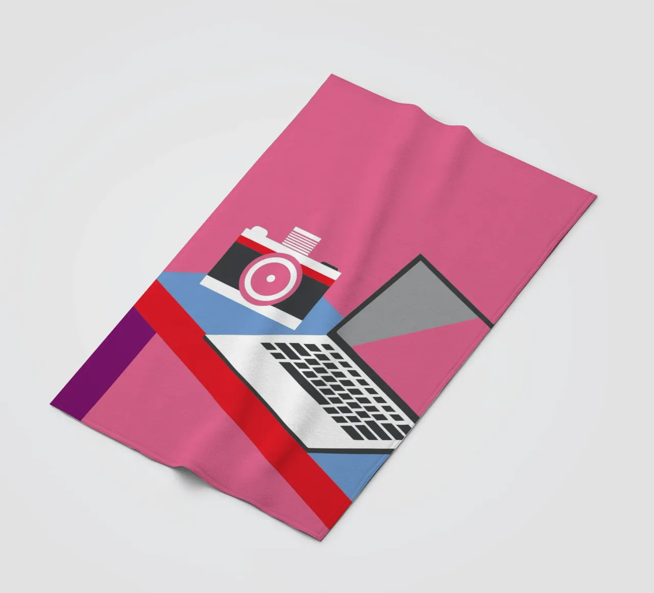Fotocamera e computer portatile coperta in pile da LOOK DIFFERENT