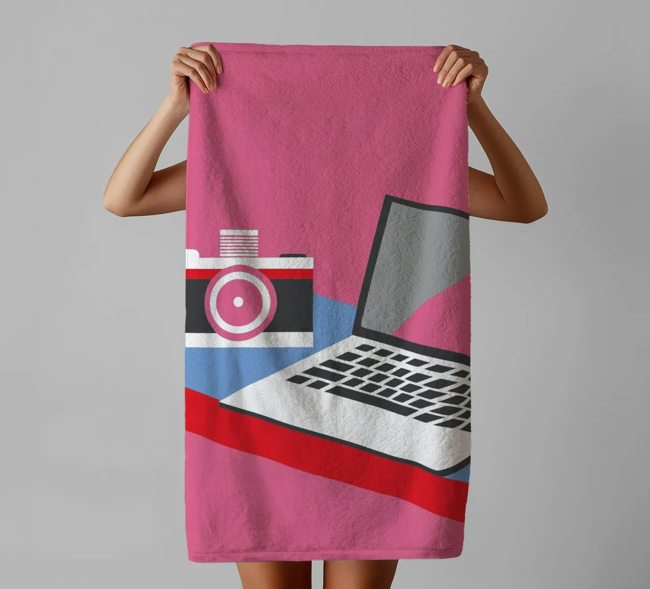 Fotocamera e computer portatile asciugamano da bagno da LOOK DIFFERENT