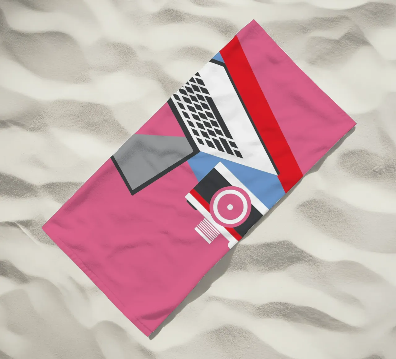 Fotocamera e computer portatile telo mare da LOOK DIFFERENT