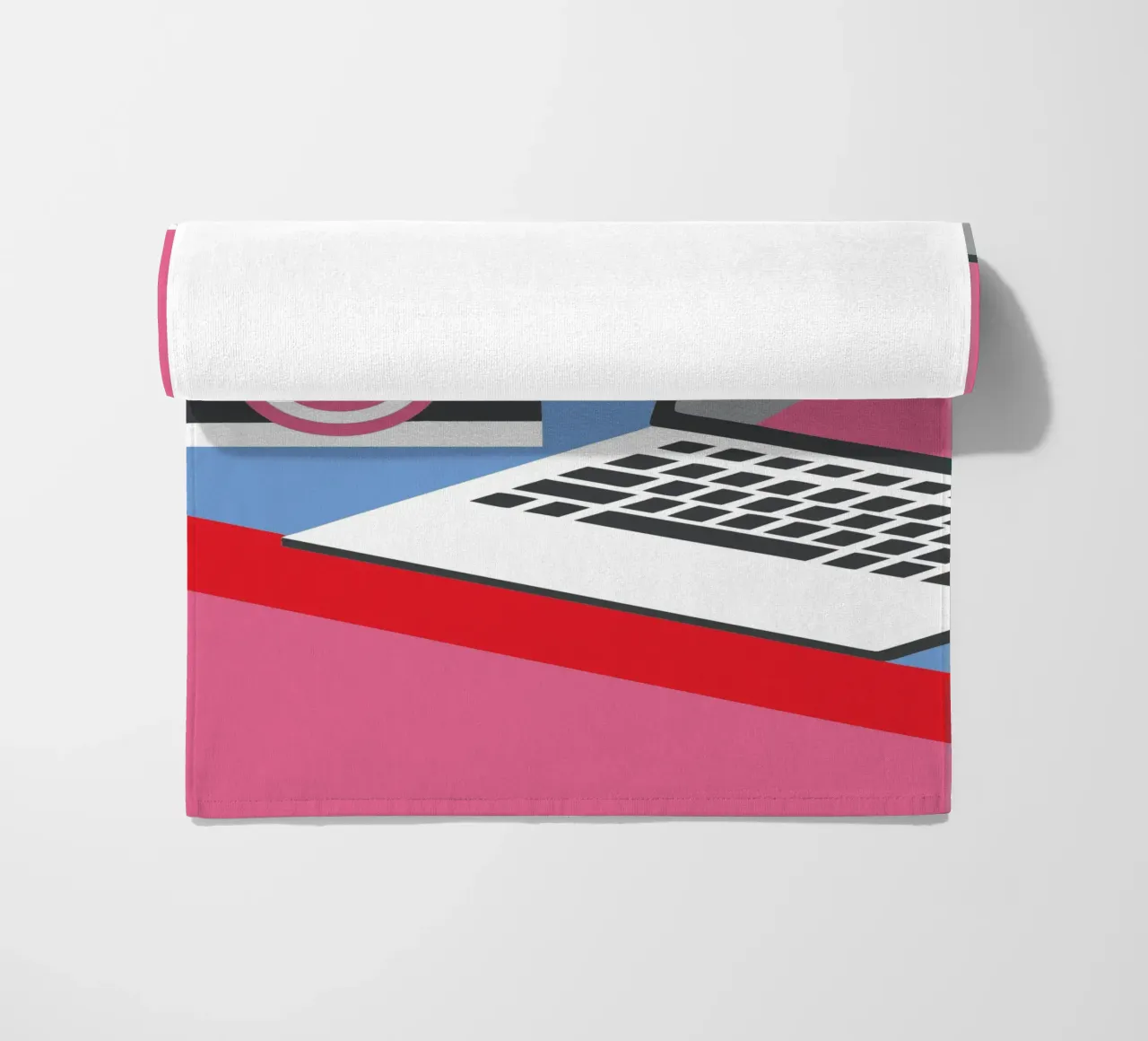 Fotocamera e computer portatile telo mare da LOOK DIFFERENT