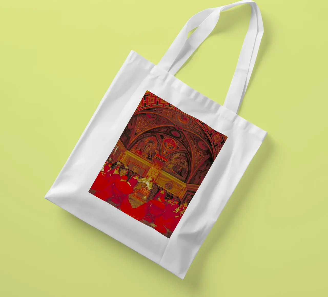 Lucrezia Borgia regna in Vaticano in assenza del papa borsa in juta da Venus Art
