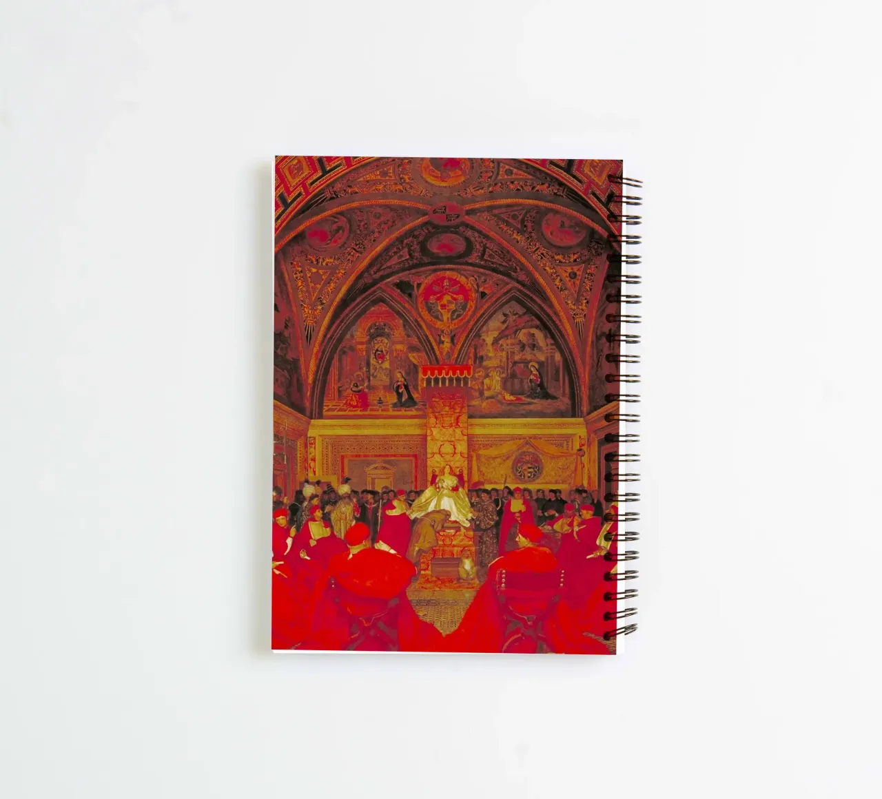 Lucretia Borgia regeert in het Vaticaan in afwezigheid van paus notitieboek met spiraal van Venus Art