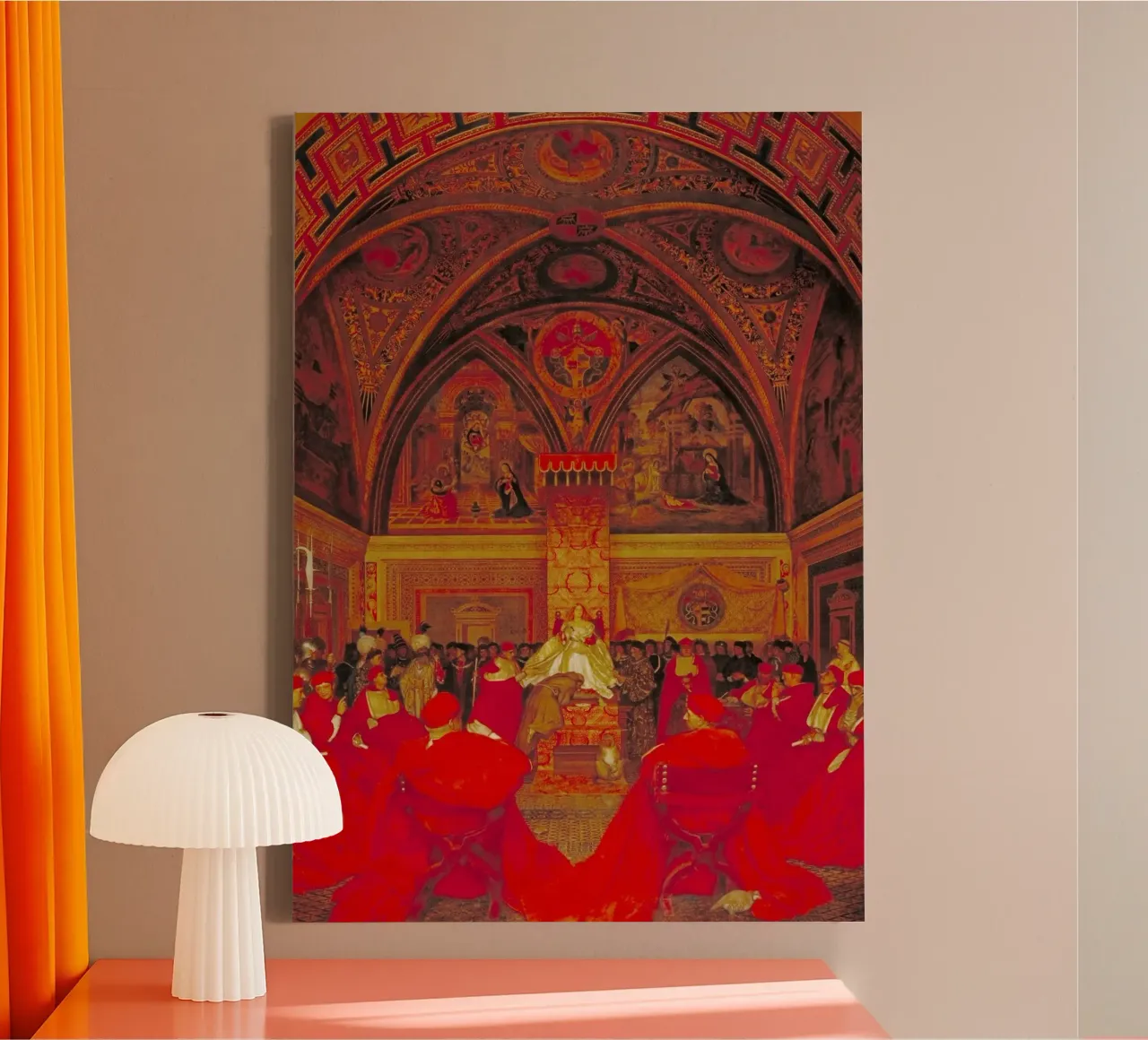 Lucretia Borgia Reigns in the Vatican in the Absence of Pope canvas by Venus Art