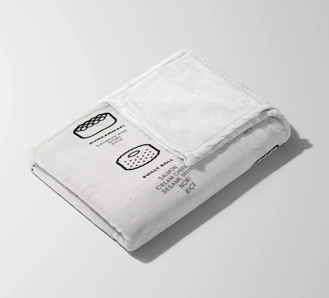 Sushi Chart 2 coperta in pile da daylight design studio