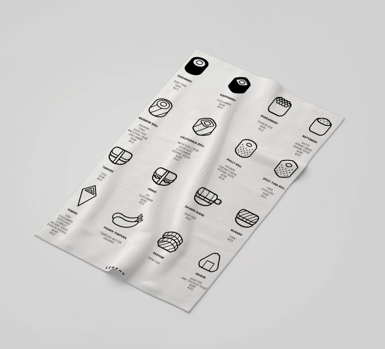 Sushi Chart 2 telo mare da daylight design studio