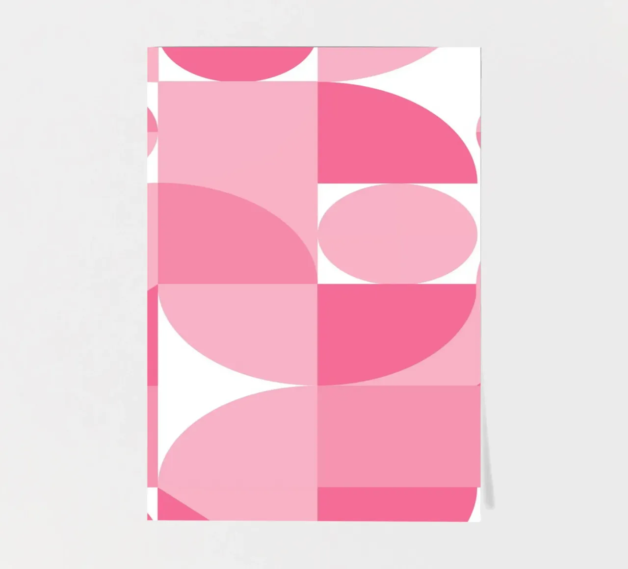 Pink Abstract Geometric Composition with Circles and Shapes sticker sheet by pdigitalprints