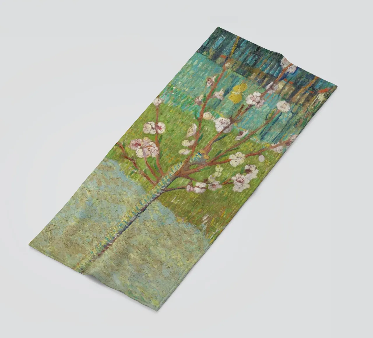 "Pesco in fiore" di Vincent van Gogh telo mare da Venus Art
