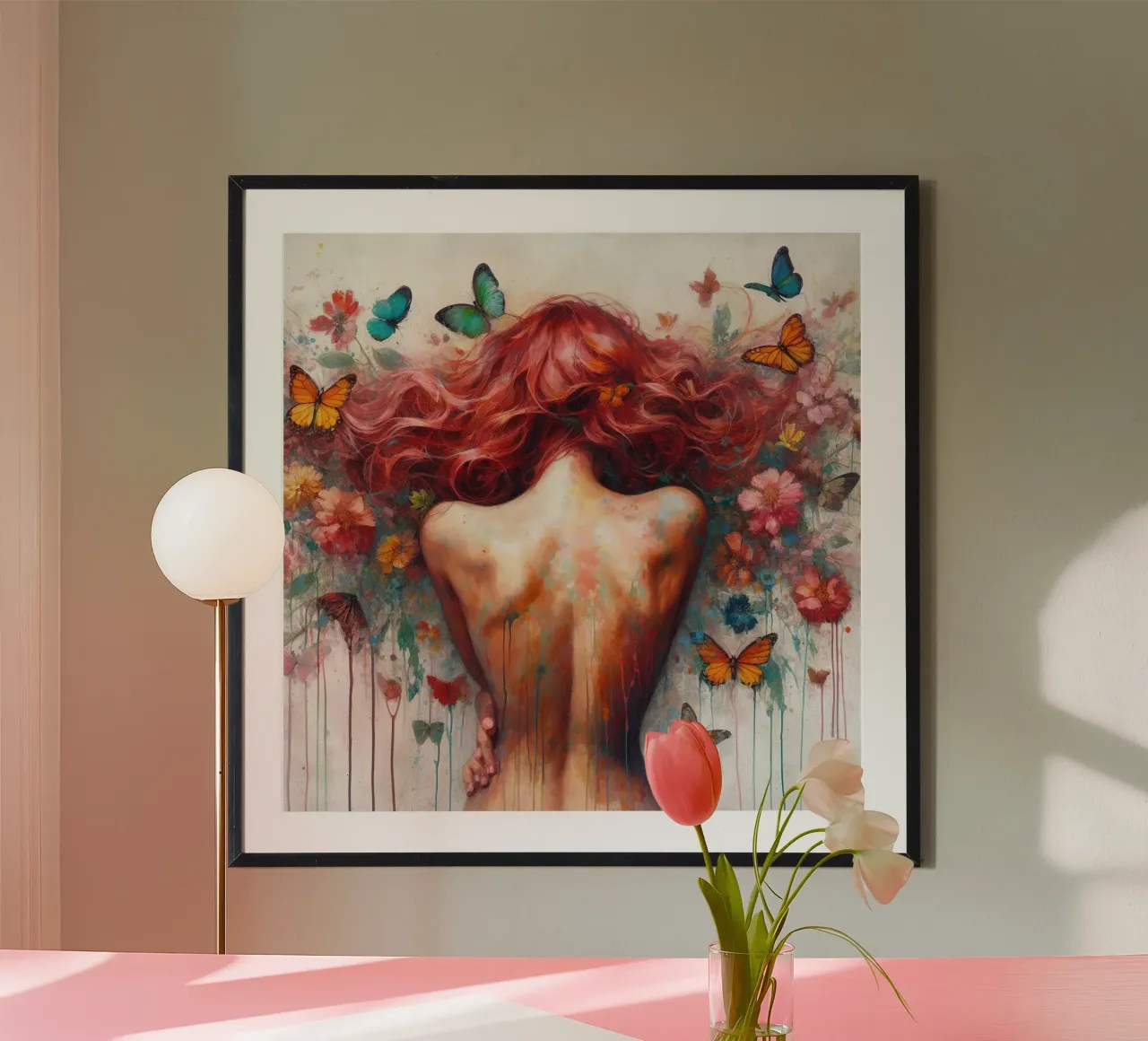 Acquerello Farfalla Donna Corpo carta hahnemühle da Chromatic Fusion Studio