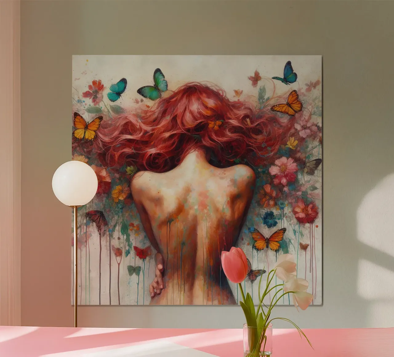 Acquerello Farfalla Donna Corpo carta hahnemühle da Chromatic Fusion Studio