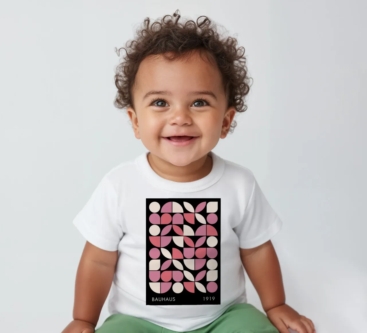 Modern Geometric Abstract Pattern baby t-shirt by pdigitalprints