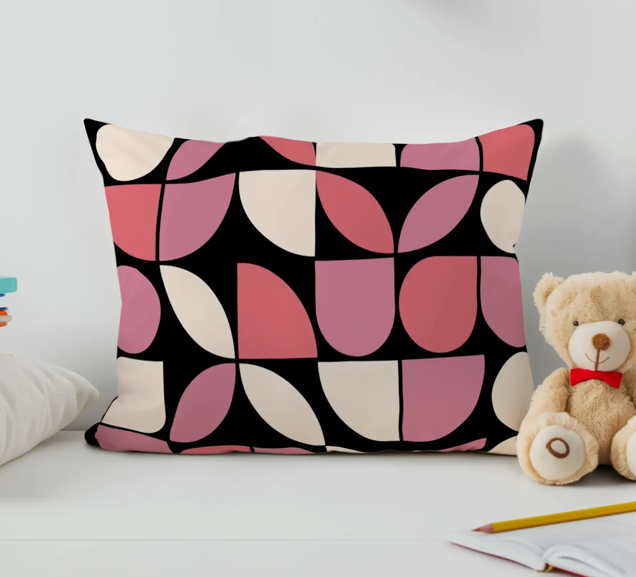Modern Geometric Abstract Pattern decorative cushion by pdigitalprints