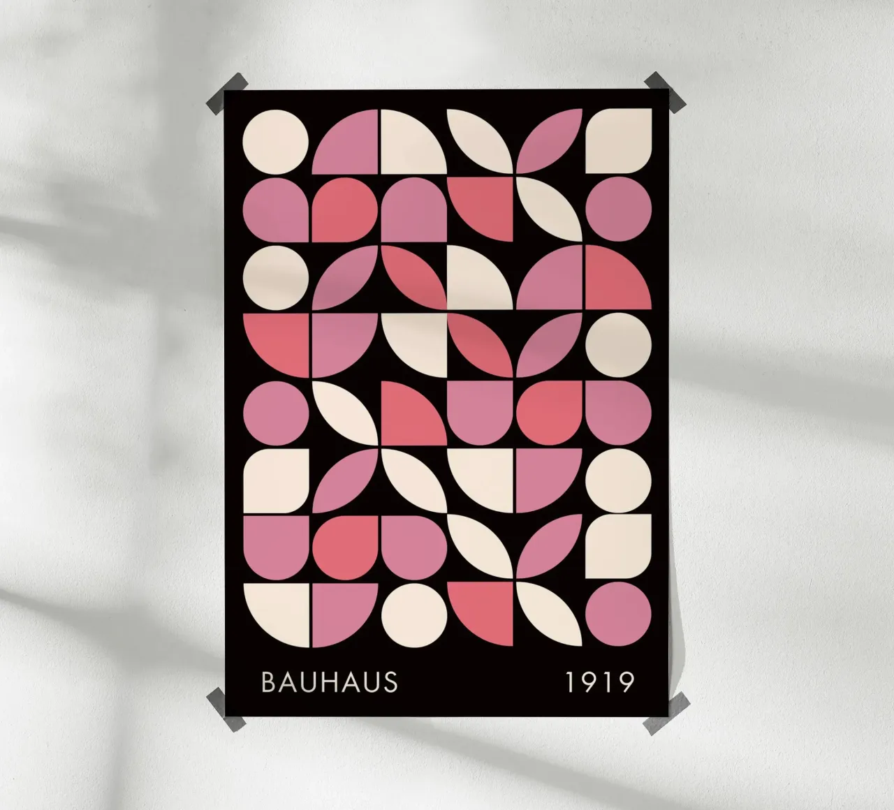 Modernes geometrisches abstraktes Muster Poster von pdigitalprints