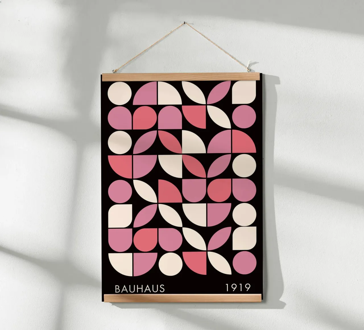 Modernes geometrisches abstraktes Muster Poster von pdigitalprints