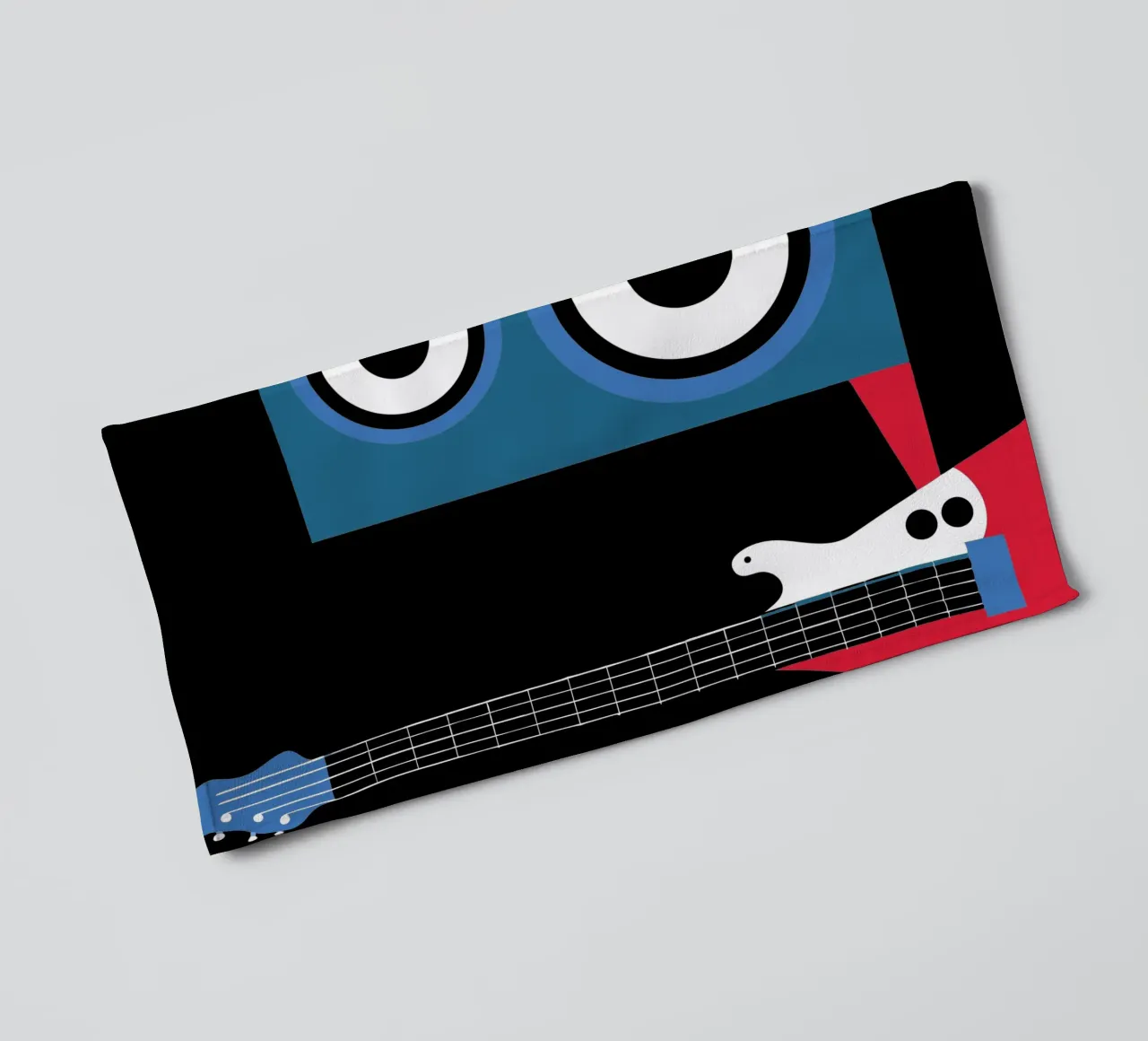 Electric Guitar and Speakers towel by LOOK DIFFERENT
