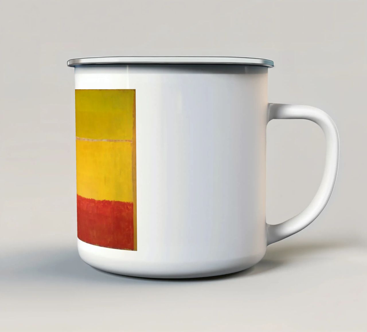 "Senza titolo (Arancione e giallo)" di Mark Rothko tazza in smalto da Classic Art Prints