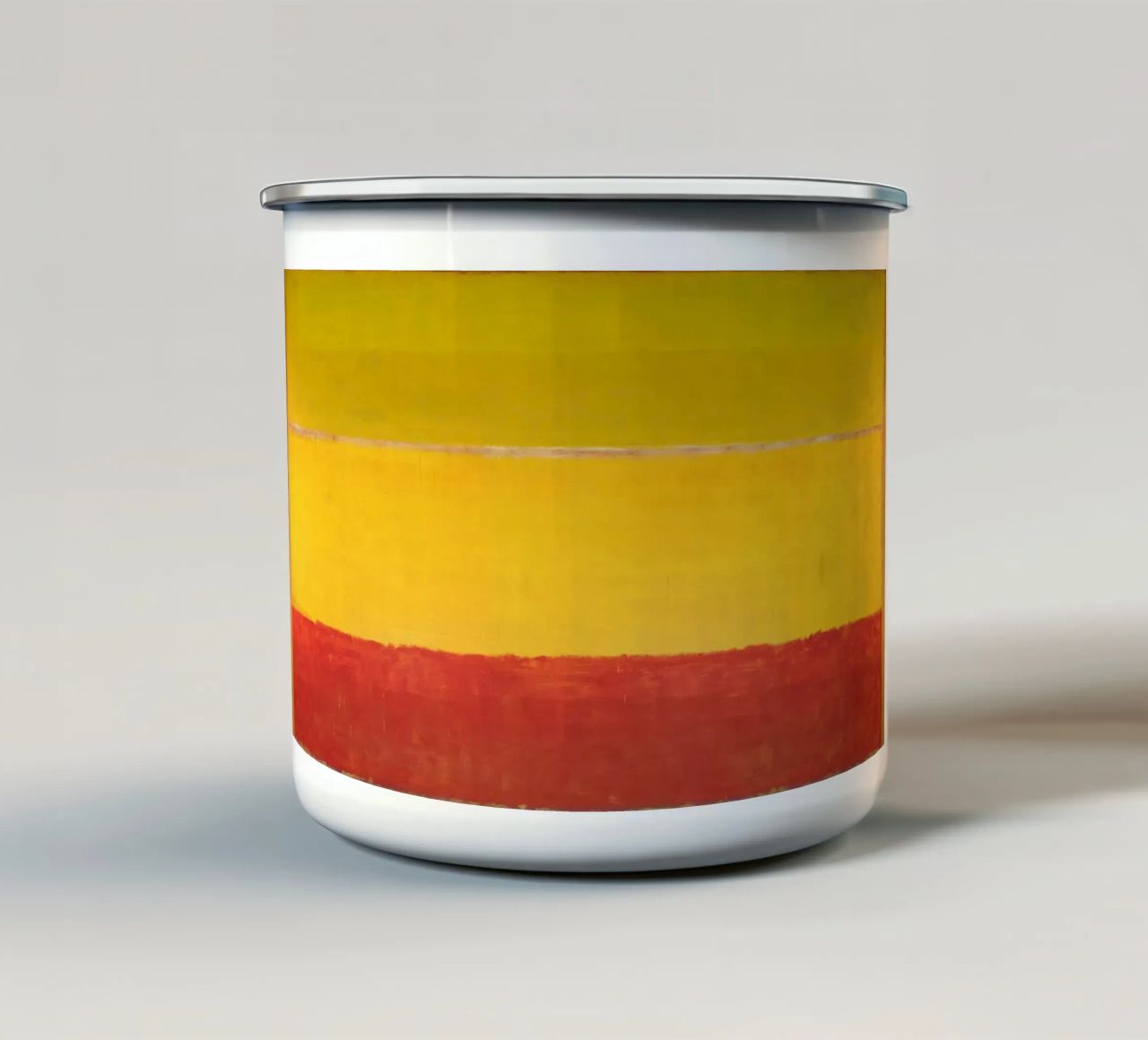 "Senza titolo (Arancione e giallo)" di Mark Rothko tazza in smalto da Classic Art Prints