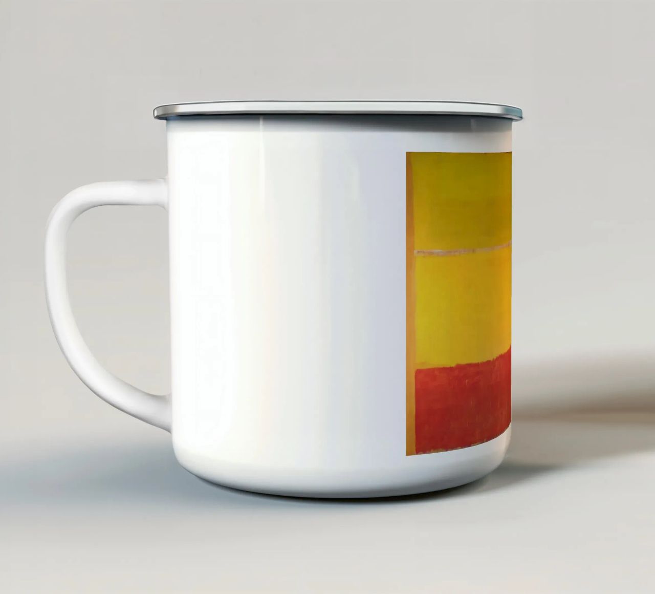 "Senza titolo (Arancione e giallo)" di Mark Rothko tazza in smalto da Classic Art Prints