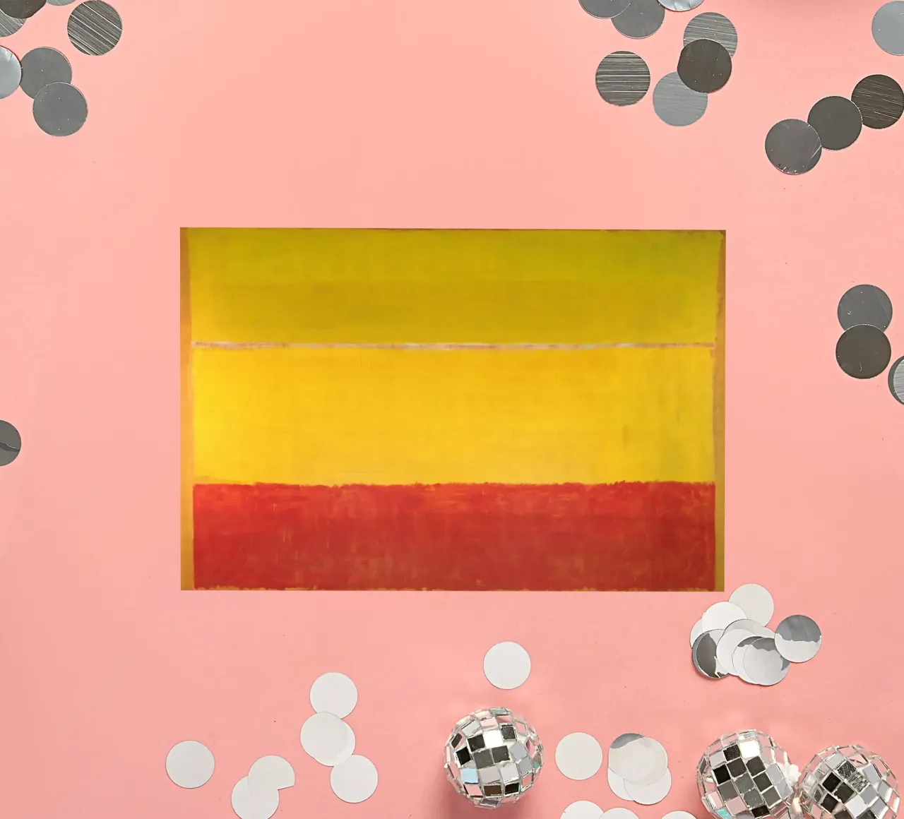 “Untitled (Orange and Yellow)” by Mark Rothko sticker by Classic Art Prints