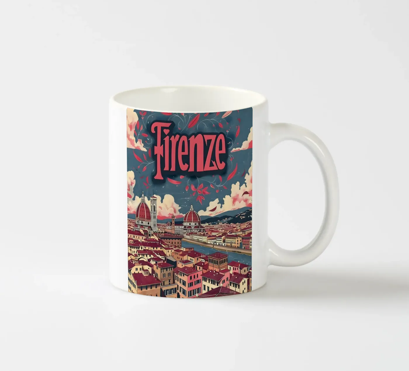 Florence ceramic mug by Vintage Travel Art