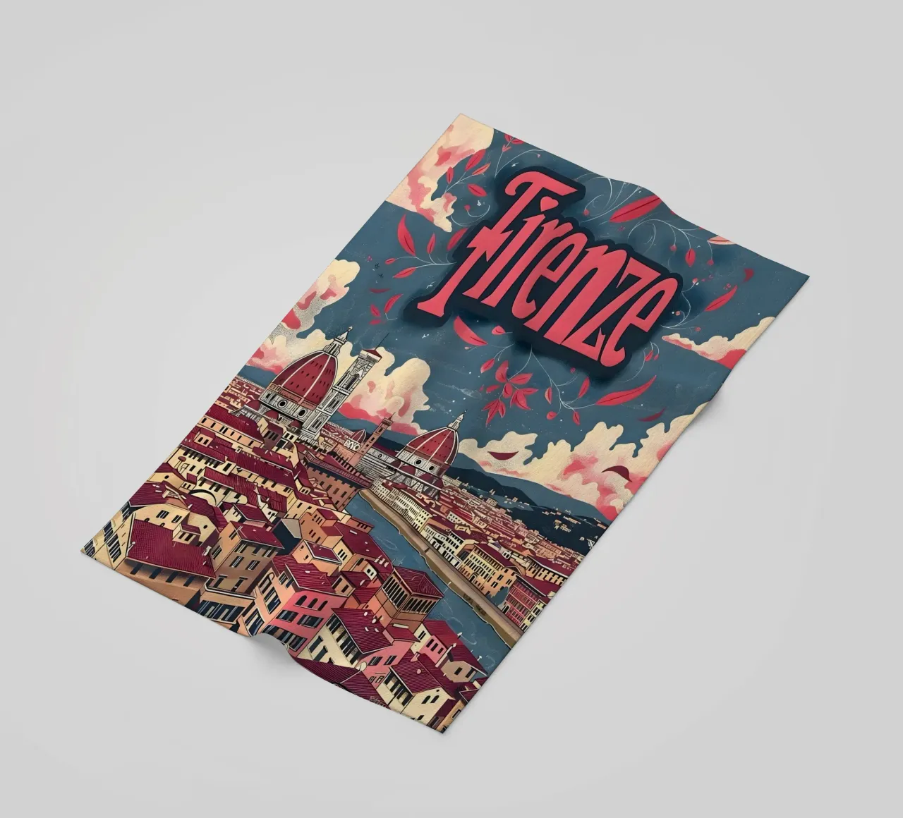 Firenze telo mare da Vintage Travel Art