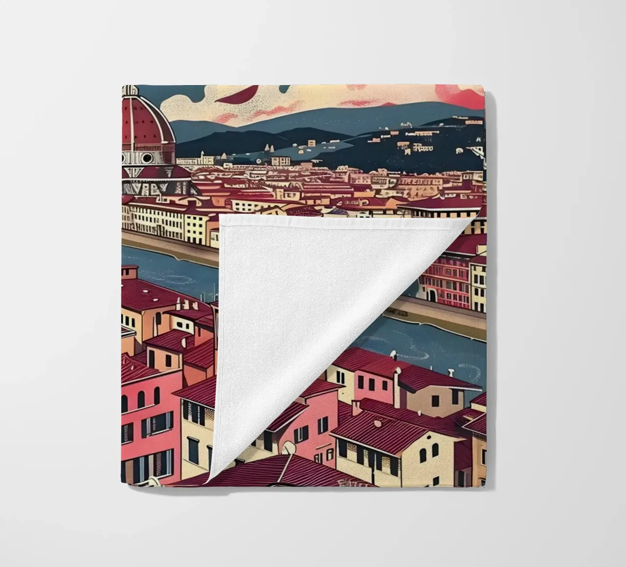 Firenze telo mare da Vintage Travel Art