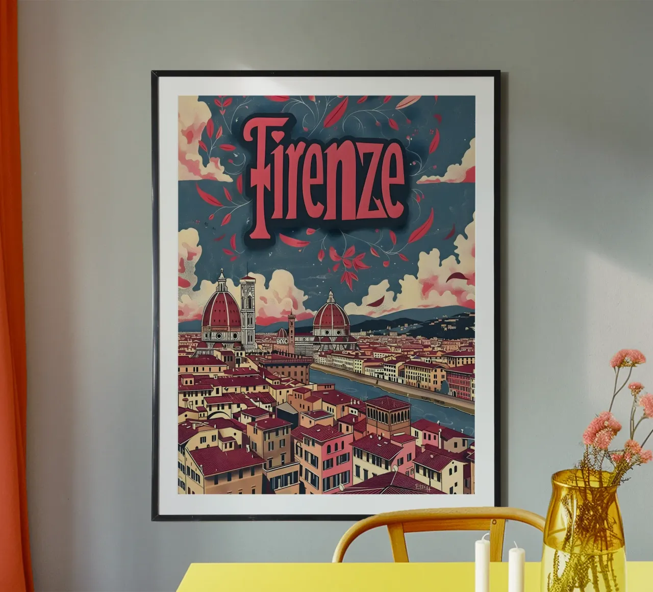 Florence poster by Vintage Travel Art