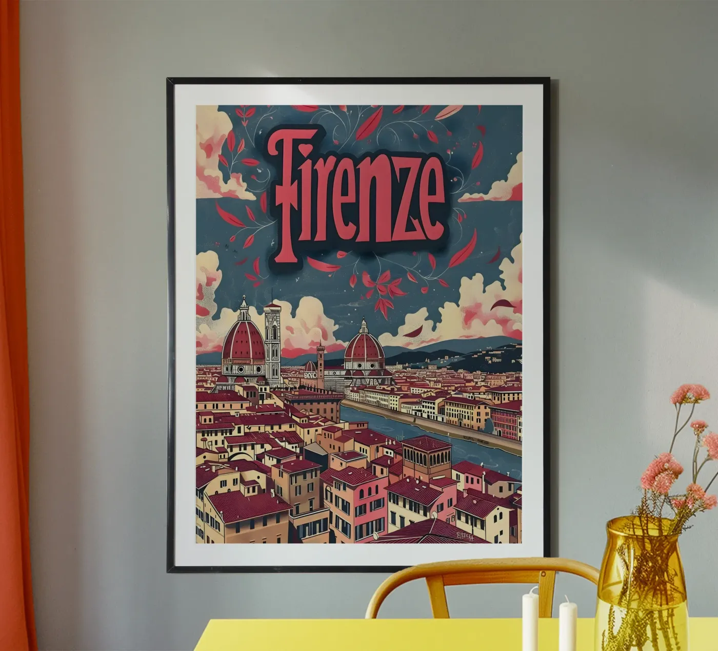 Florence poster by Vintage Travel Art