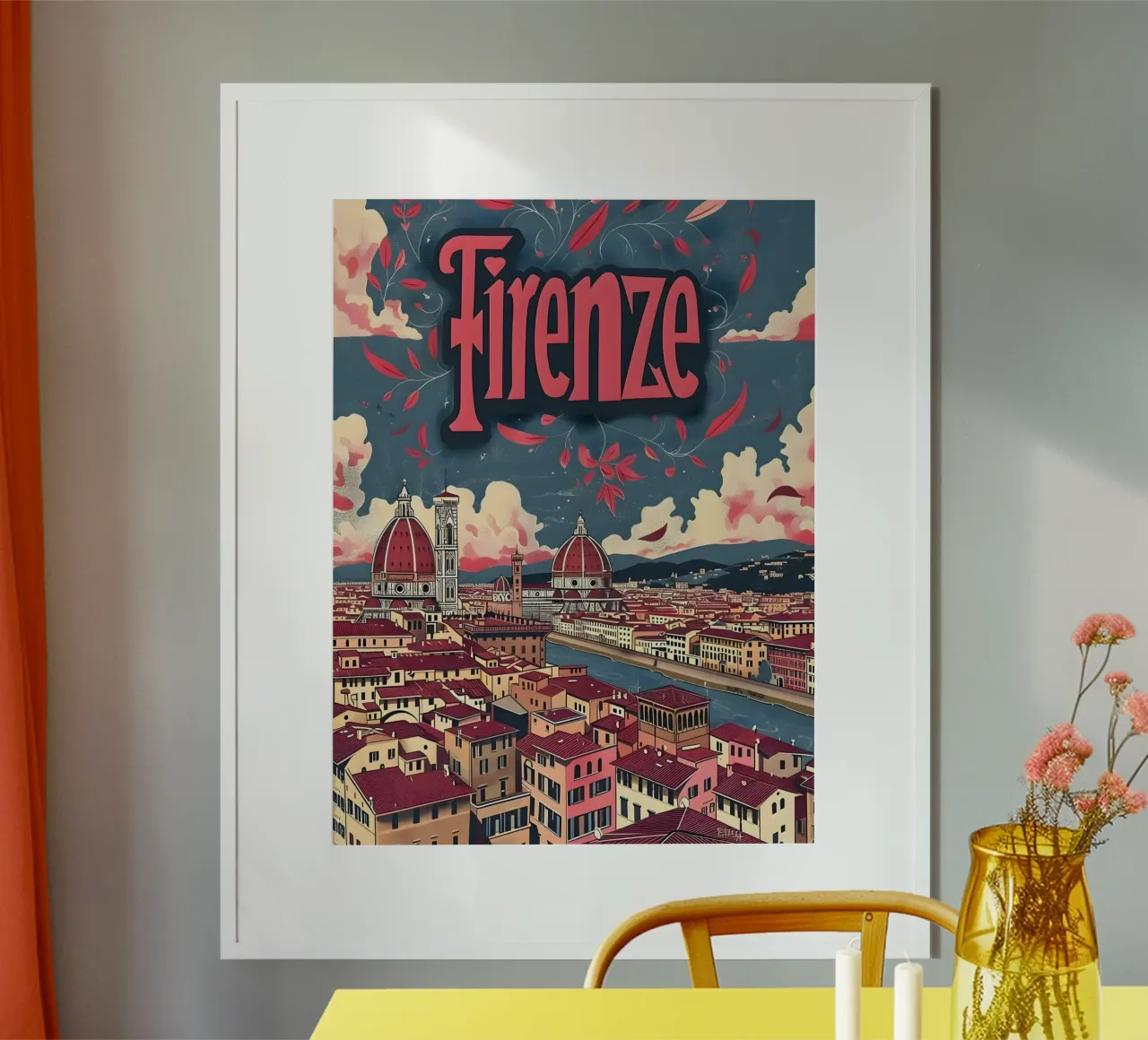 Florence poster by Vintage Travel Art