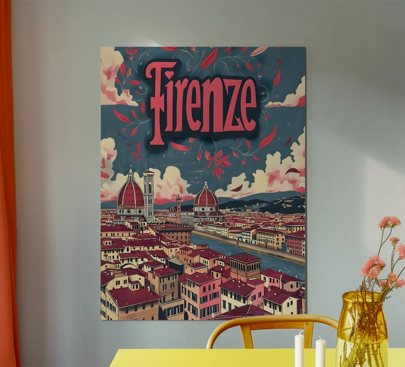 Florence poster van Vintage Travel Art
