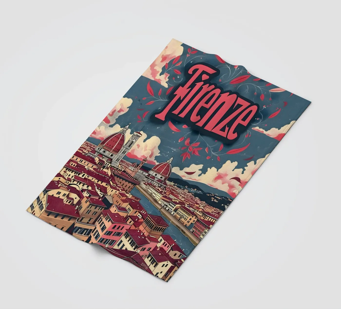 Florence fleecedeken van Vintage Travel Art