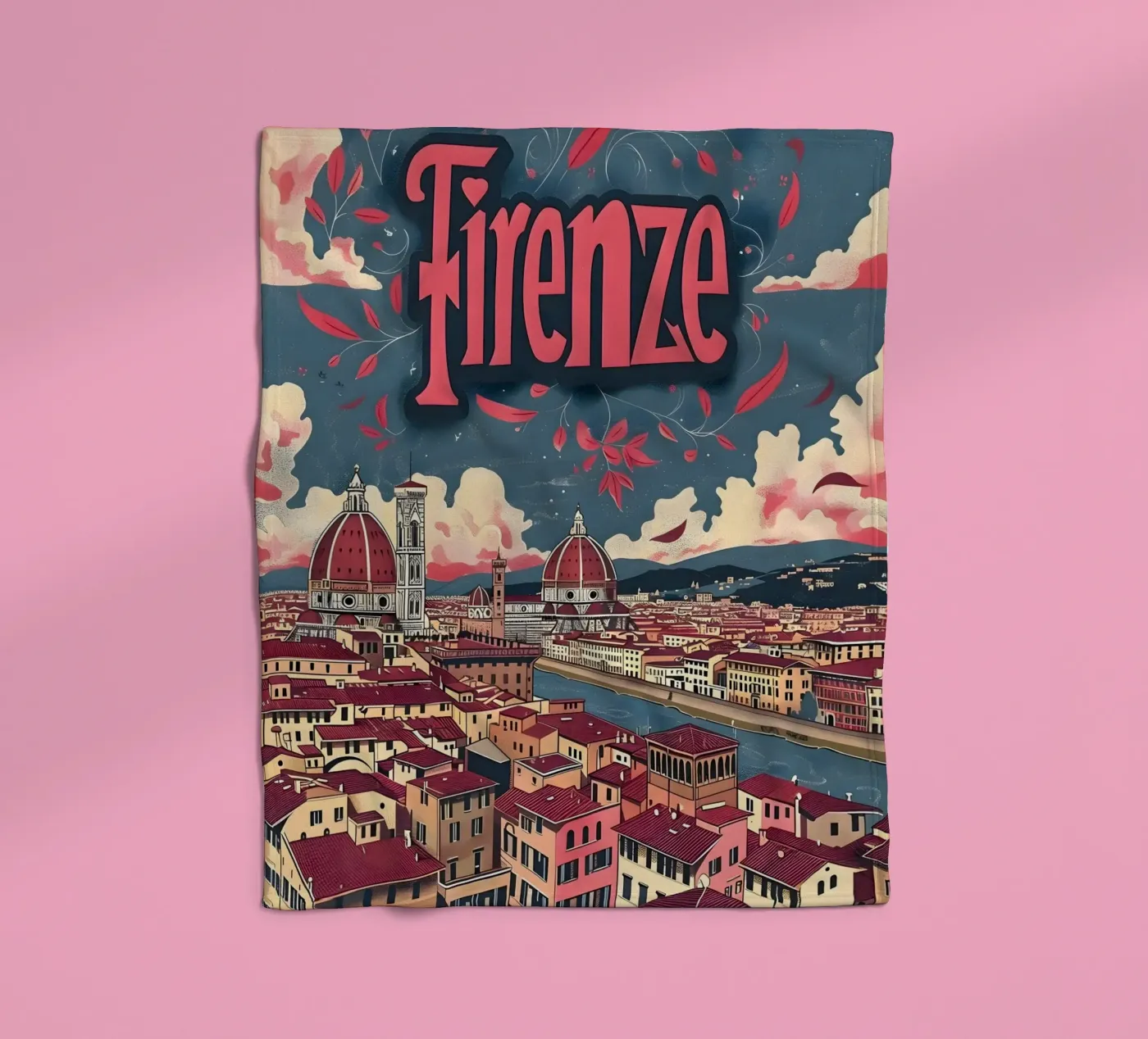 Florence fleecedeken van Vintage Travel Art
