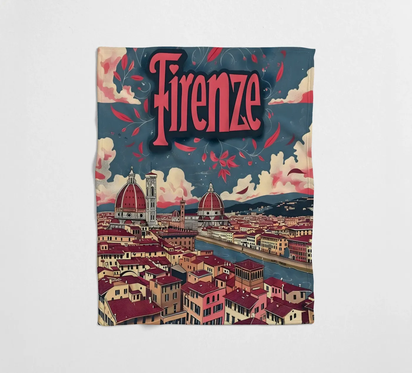 Florence fleecedeken van Vintage Travel Art