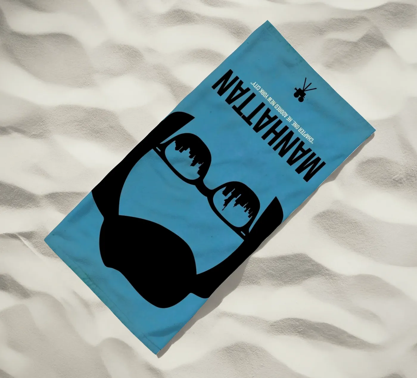 Manhattan beach towel by Naxart