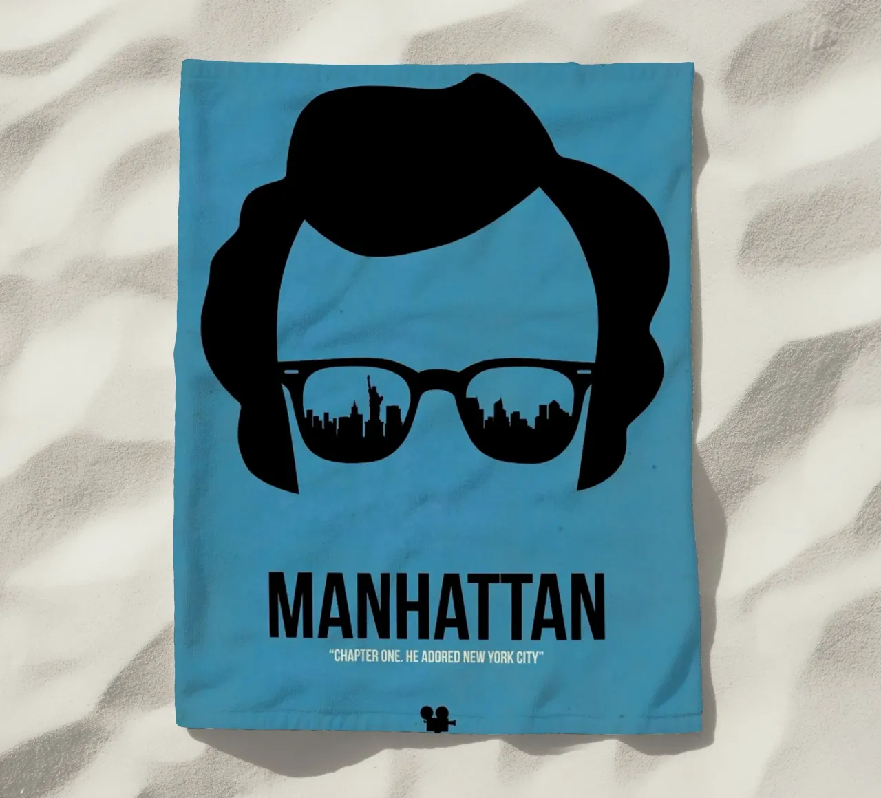 Manhattan beach towel by Naxart