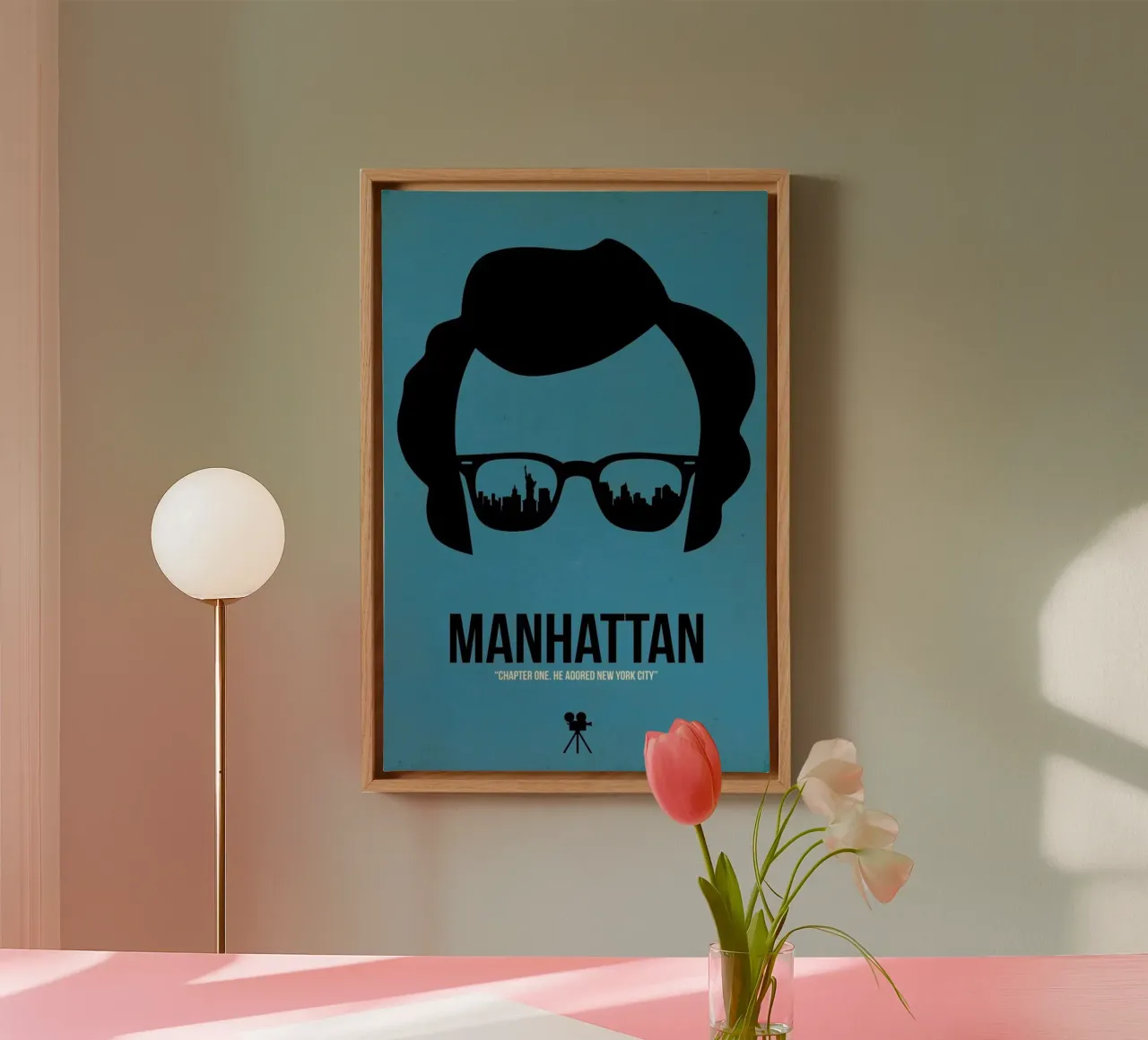 Manhattan tela con Cornice a cassetta da Naxart