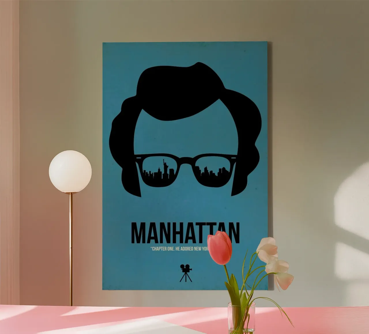Manhattan tela con Cornice a cassetta da Naxart