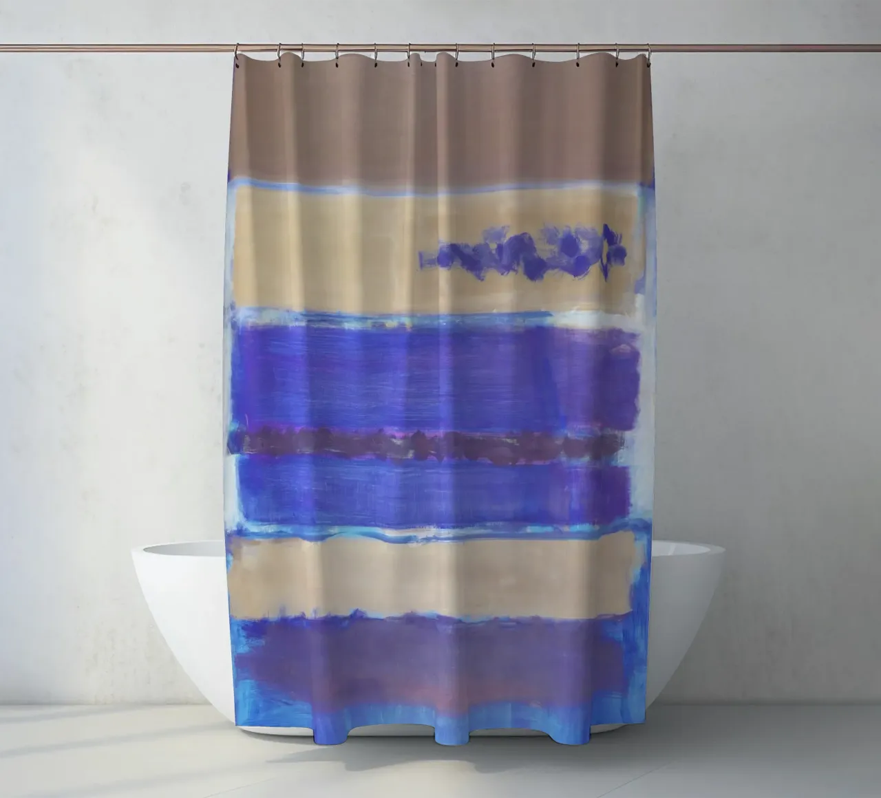 Untitled by Mark Rothko shower curtain by Classic Art Prints