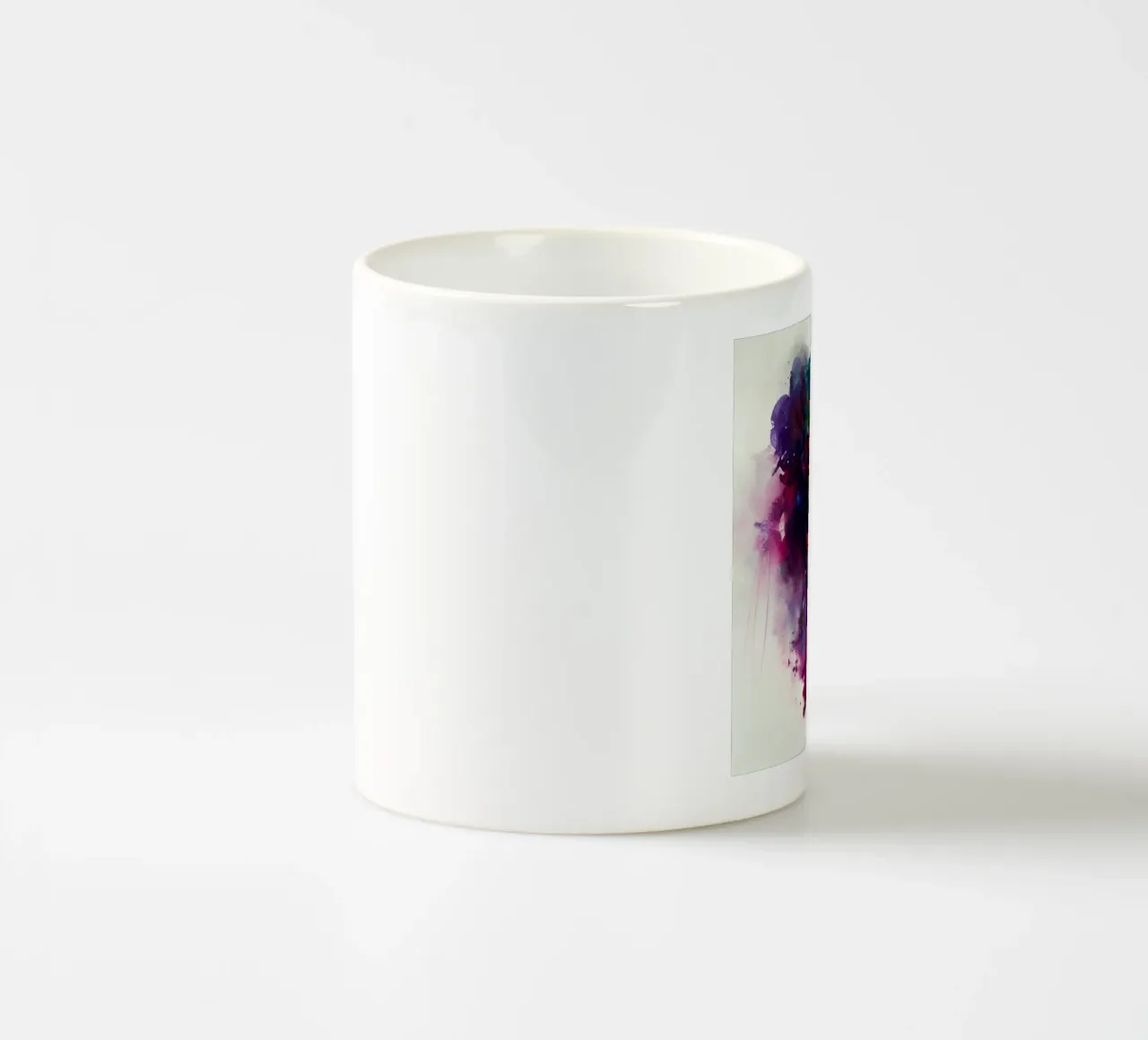 Donna di Carnevale ad acquerello tazza in ceramica da Chromatic Fusion Studio