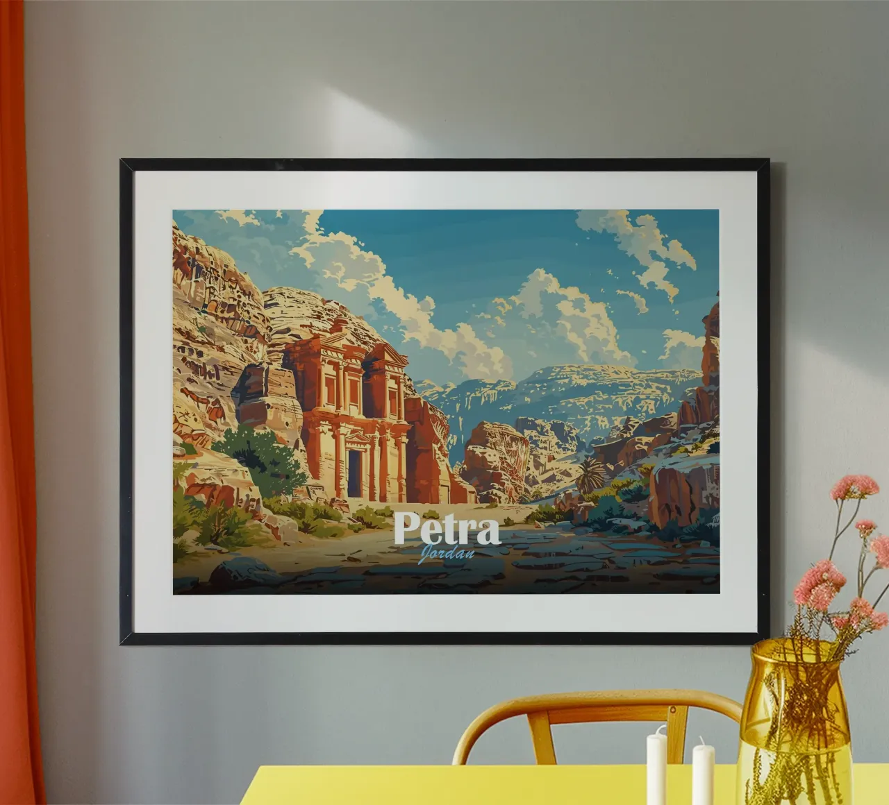 Petra poster con telaio in legno da Kevin Walters