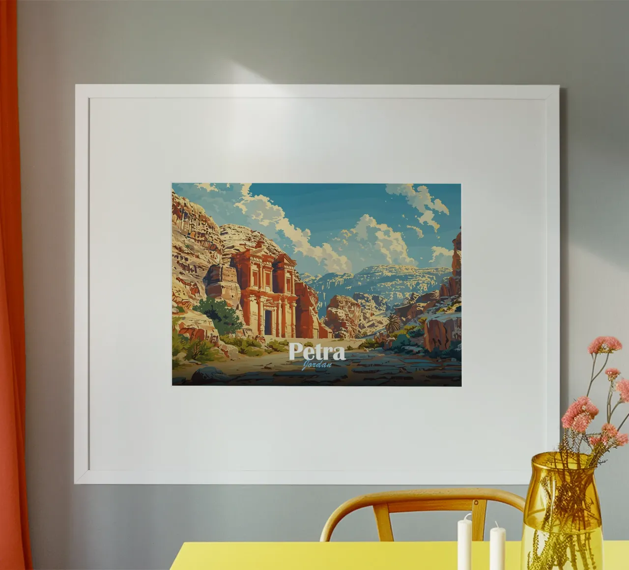 Petra poster con telaio in legno da Kevin Walters